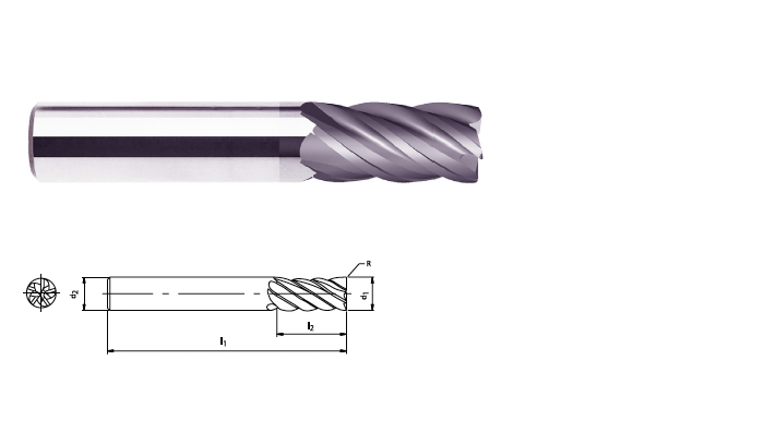 AlTiN Coating RedLine Tools #F 5 X D High Performance Drill RDX5054 2.0866 Flute Length 2 Flute 